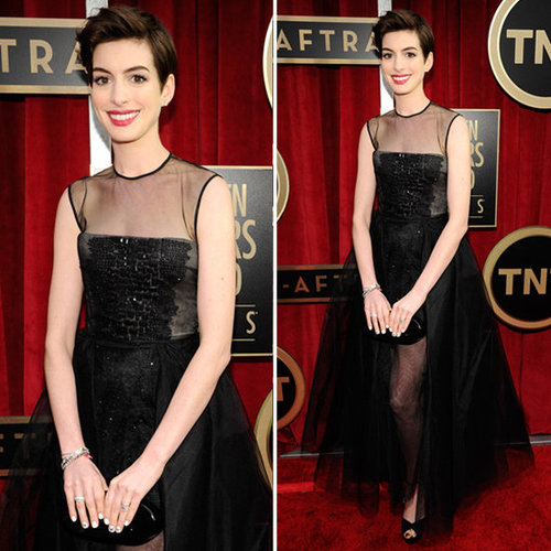 Anne Hathaway: SAG Awards Red Carpet Dresses 2013 Anne Hathaway: SAG Awards Red Carpet Dresses 2013