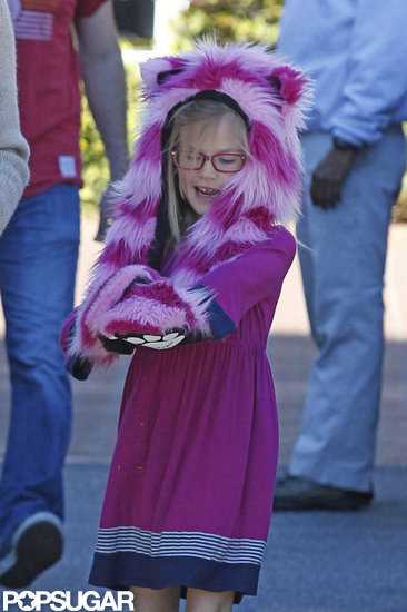 Violet smiled with her fuzzy animal hat during afternoon errands with her mom, Jennifer Garner.
Violet smiled with her fuzzy animal hat during afternoon errands with her mom, Jennifer Garner.