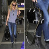 Gwyneth Paltrow Carrying Black-and-White Bag