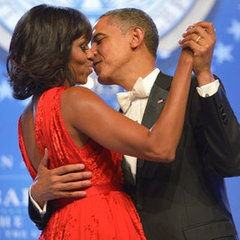 Michelle Obama and Barack Obama at 2013 Inaugural Ball