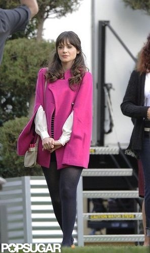 Zooey Deschanel wore tights.
Zooey Deschanel wore tights.