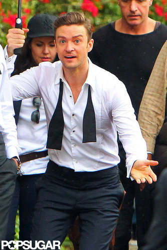 Justin Timberlake and Jay-Z Let Loose on the Set of "Suit & Tie" Justin Timberlake and Jay-Z Let Loose on the Set of "Suit & Tie"