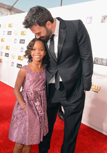 Ben Affleck stopped to chat with Quvenzhané Wallis at the Critics' Choice Awards.
Ben Affleck stopped to chat with Quvenzhané Wallis at the Critics' Choice Awards.