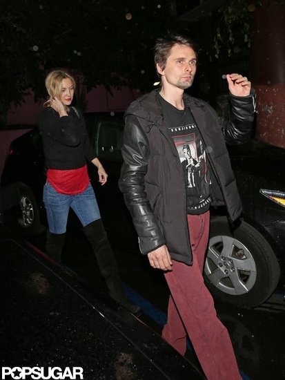 Kate Hudson had a night out with Matthew Bellamy at Pink Taco in LA.
Kate Hudson had a night out with Matthew Bellamy at Pink Taco in LA.