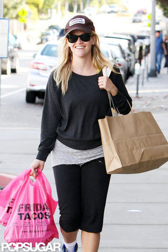 Reese Witherspoon sported a baseball cap and sweatshirt in LA.
Reese Witherspoon sported a baseball cap and sweatshirt in LA.