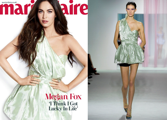 Megan Fox Maire Claire UK March 2013 Look 3 Christian Dior Megan Fox Style