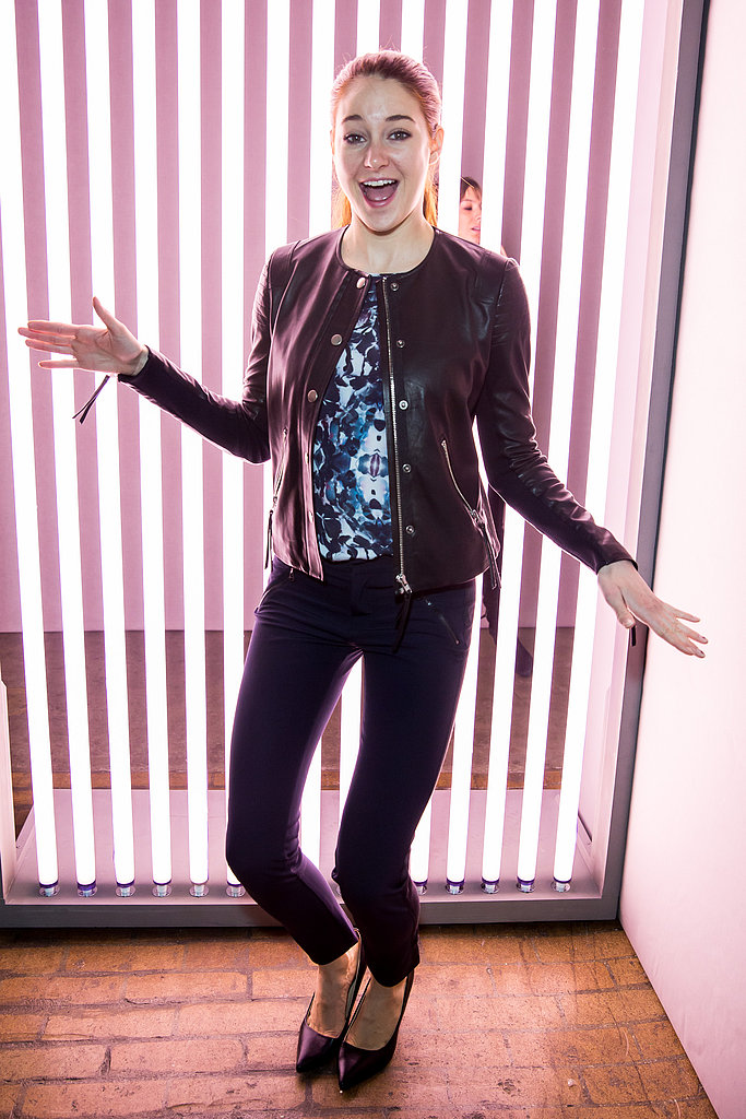 Shailene Woodley got goofy backstage Saturday at Rebecca Taylor.
Shailene Woodley got goofy backstage Saturday at Rebecca Taylor.