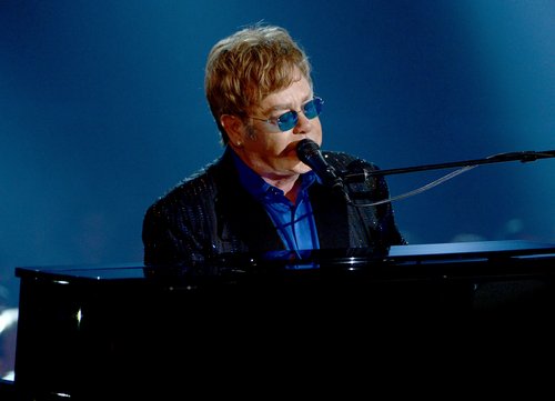 Elton John performed during the show.
Elton John performed during the show.