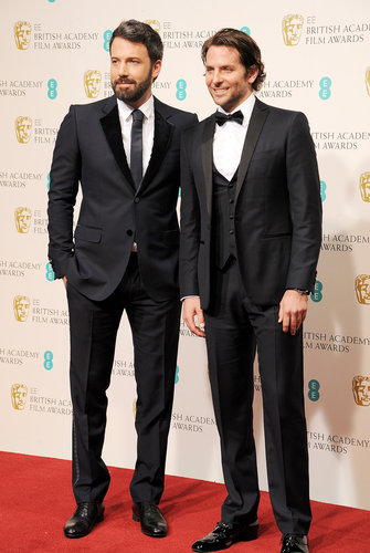 Ben Affleck posed with friend Bradley Cooper at the BAFTA Awards.
Ben Affleck posed with friend Bradley Cooper at the BAFTA Awards.