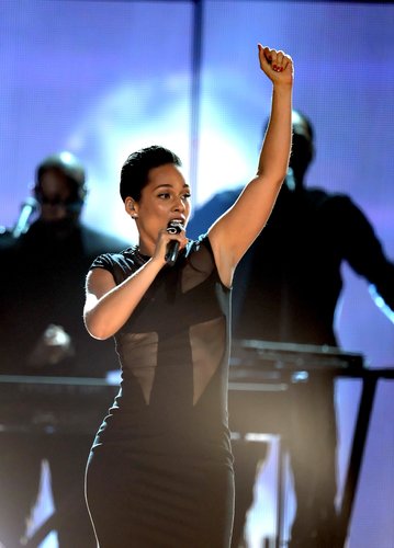 Alicia Keys performed with Maroon 5 at the Grammy Awards in 2013.
Alicia Keys performed with Maroon 5 at the Grammy Awards in 2013.