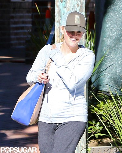 Reese Witherspoon smiled on her way to a workout.
Reese Witherspoon smiled on her way to a workout.