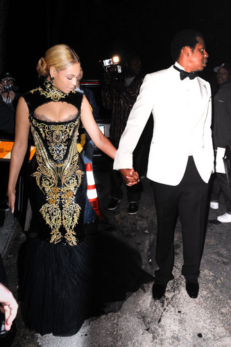 Beyoncé and Jay Z held hands while arriving at the Met Gala afterparty in May 2011.
Beyoncé and Jay Z held hands while arriving at the Met Gala afterparty in May 2011.