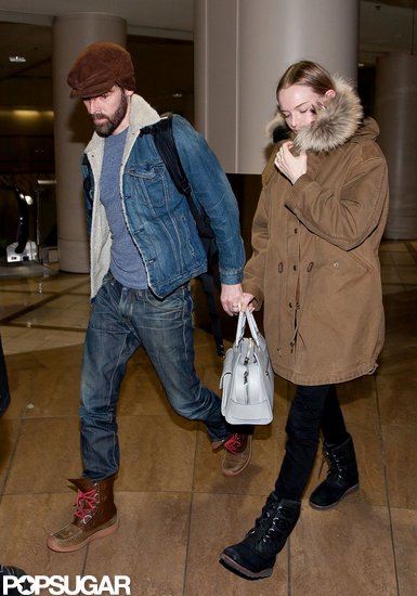 Kate Bosworth held hands with fiancé Michael Polish as they landed at LAX.
Kate Bosworth held hands with fiancé Michael Polish as they landed at LAX.