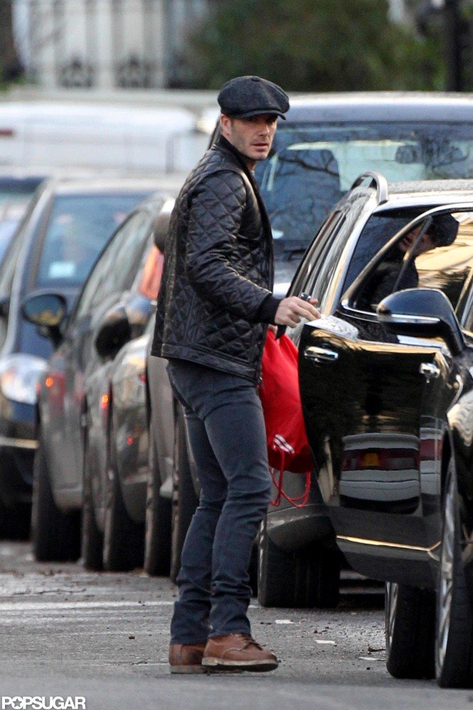 David Beckham got into his car in London. David Beckham got into his car in London.