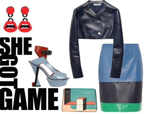 HEEL MADNESS #81: HEAVY MACHINE PATENT LEATHER GEOMETRIC SANDALS