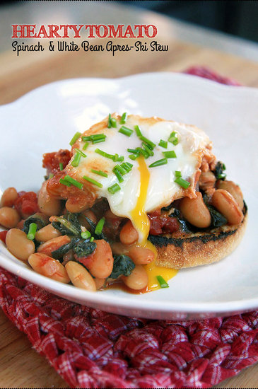 Hearty Tomato, Spinach & White Bean Apres-Ski Stew
