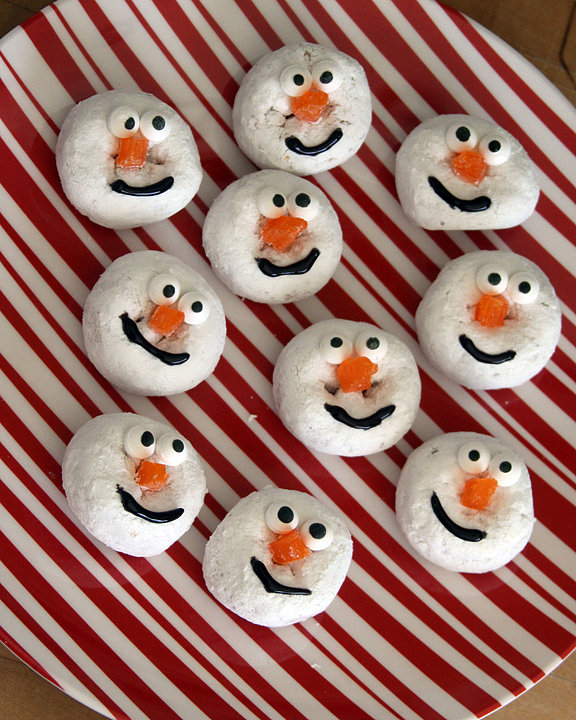 Snowman Doughnuts Snowman Doughnuts