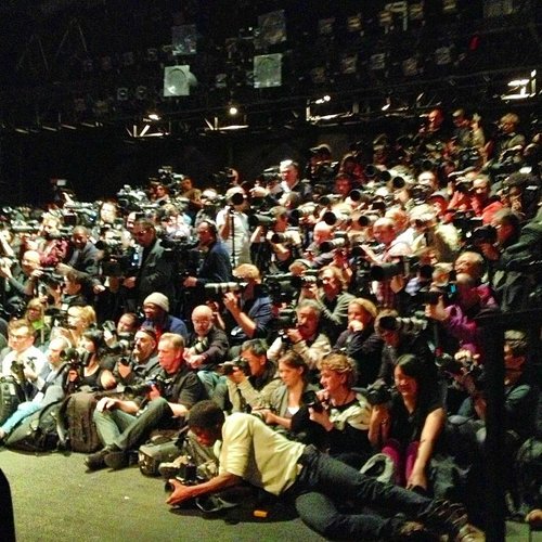 The photographer pit at BCBG was packed!
The photographer pit at BCBG was packed!