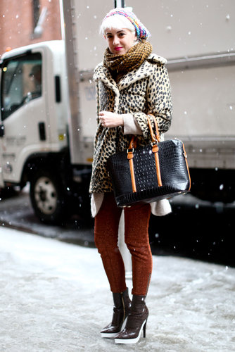 A leopard-print coat and a pair of Stella McCartney heels were the standouts in this street-style moment.
A leopard-print coat and a pair of Stella McCartney heels were the standouts in this street-style moment.