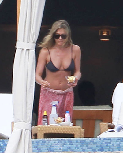Jennifer Aniston flaunted her bikini body in January while vacationing with friends in Mexico.
Jennifer Aniston flaunted her bikini body in January while vacationing with friends in Mexico.