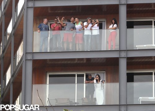 Kanye Skips the Grammys to Sightsee With Kim and Will Smith Kanye Skips the Grammys to Sightsee With Kim and Will Smith
