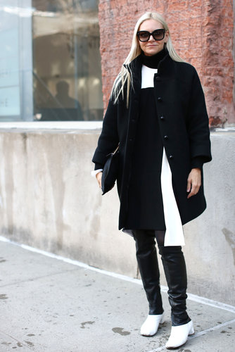 Black and white — and right on-trend all over.
Black and white — and right on-trend all over.