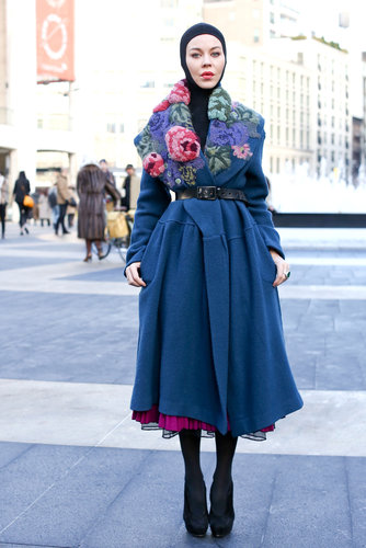 A gorgeous floral-embroidered collar makes this one of the prettiest ways to bundle up.
A gorgeous floral-embroidered collar makes this one of the prettiest ways to bundle up.
