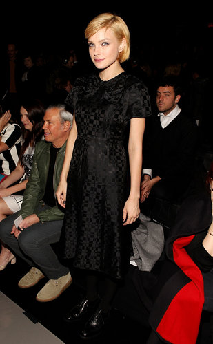 At the Marc by Marc Jacobs show, Jessica Stam sported an all-black look, including a retro-style dress and lace-up oxfords.
At the Marc by Marc Jacobs show, Jessica Stam sported an all-black look, including a retro-style dress and lace-up oxfords.