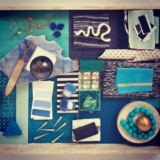 A blue-on-blue "vibe tray" from Kelly's book, Rhapsody.
A blue-on-blue "vibe tray" from Kelly's book, Rhapsody.
