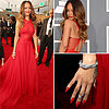 Pictures of Rihanna in Azzedine Alaia at the 2013 Grammys