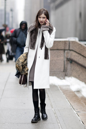 The most luxurious of Winter-white coats.
The most luxurious of Winter-white coats.
