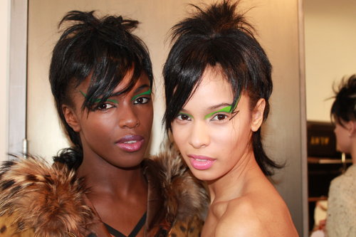 "If I had to use a word to describe it, it would be rad," said lead makeup artist Kabuki, working with MAC. "It's for the girl who's smart, young, and has the confidence to use makeup in an unorthodox way."
"If I had to use a word to describe it, it would be rad," said lead makeup artist Kabuki, working with MAC. "It's for the girl who's smart, young, and has the confidence to use makeup in an unorthodox way."