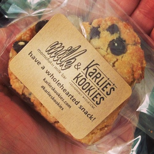 Model Karlie Kloss teamed up with Momofuku Milk Bar to provide some sweet treats backstage at Michael Kors.
Model Karlie Kloss teamed up with Momofuku Milk Bar to provide some sweet treats backstage at Michael Kors.