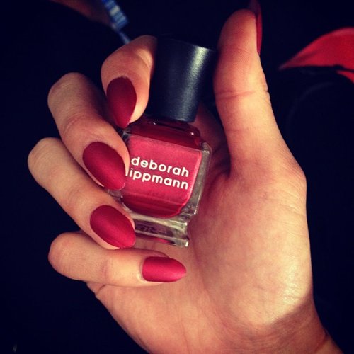Rich, silky nails by Deborah Lippmann were a hit at Badgley Mischka.
Rich, silky nails by Deborah Lippmann were a hit at Badgley Mischka.