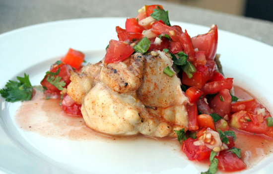 Grilled Monkfish and Tomato Salsa Grilled Monkfish and Tomato Salsa