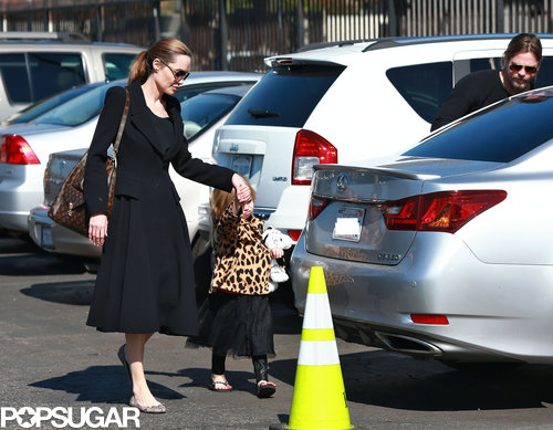 Brad and Angelina Take the Twins Out For Valentine's Day! Brad and Angelina Take the Twins Out For Valentine's Day!