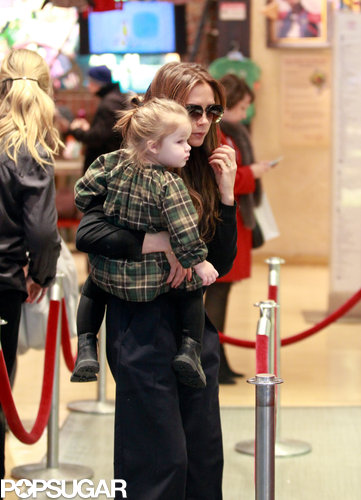 Victoria Takes Harper Toy Shopping Following NYFW Victoria Takes Harper Toy Shopping Following NYFW