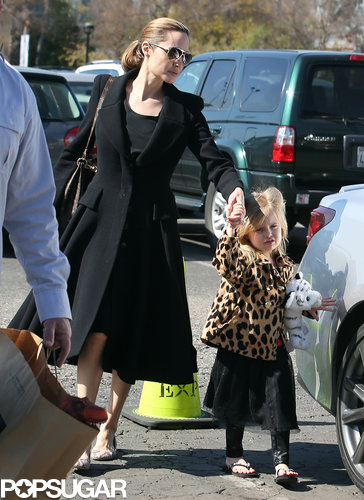 Brad and Angelina Take the Twins Out For Valentine's Day! Brad and Angelina Take the Twins Out For Valentine's Day!