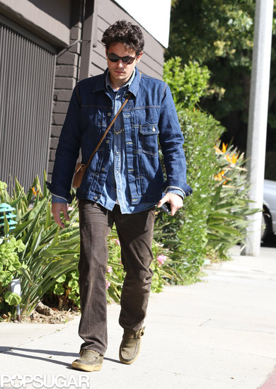 John Mayer wore a denim jacket in Beverly Hills.
John Mayer wore a denim jacket in Beverly Hills.