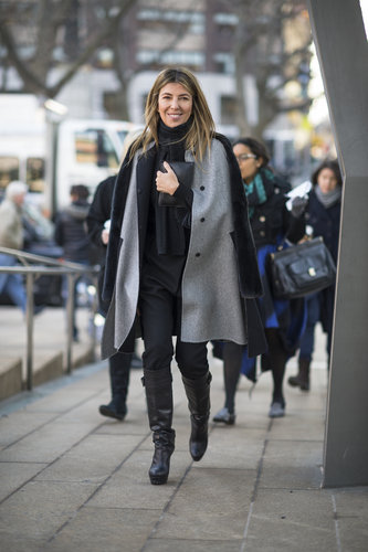Nina Garcia looked easy — and still polished — arriving at the tents in a gray coat and knee-high boots.
Source: Le 21ème | Adam Katz Sinding
Nina Garcia looked easy — and still polished — arriving at the tents in a gray coat and knee-high boots.
Source: Le 21ème | Adam Katz Sinding