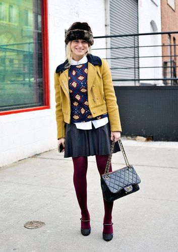 Sweet layers with the coziest fur hat to top it all off.
Sweet layers with the coziest fur hat to top it all off.
