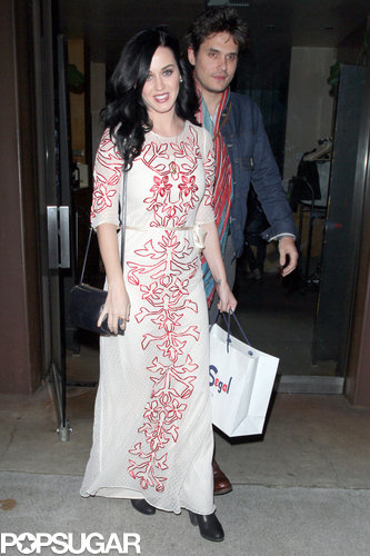 Katy Perry and John Mayer had a Valentine's date in LA.
Katy Perry and John Mayer had a Valentine's date in LA.