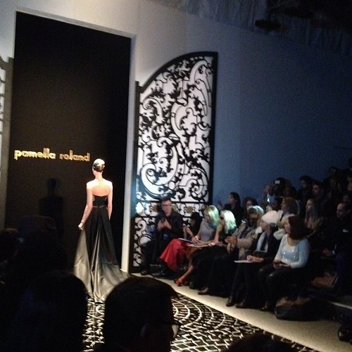 Pamella Roland presented a lineup of red-carpet-ready gowns.
Pamella Roland presented a lineup of red-carpet-ready gowns.