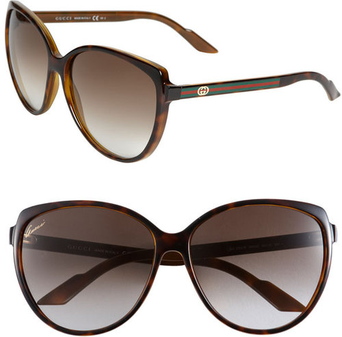 Gucci Stripe Cat's Eye Sunglasses