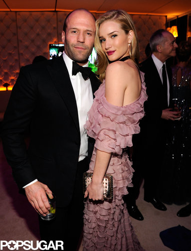 Jason Statham and Rosie Huntington-Whiteley posed for a picture inside the Vanity Fair Oscar party.
Jason Statham and Rosie Huntington-Whiteley posed for a picture inside the Vanity Fair Oscar party.