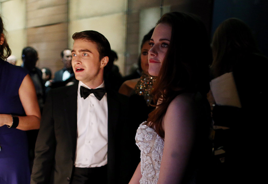 Daniel Radcliffe and Kristen Stewart backstage at the 2013 Oscars.
Daniel Radcliffe and Kristen Stewart backstage at the 2013 Oscars.