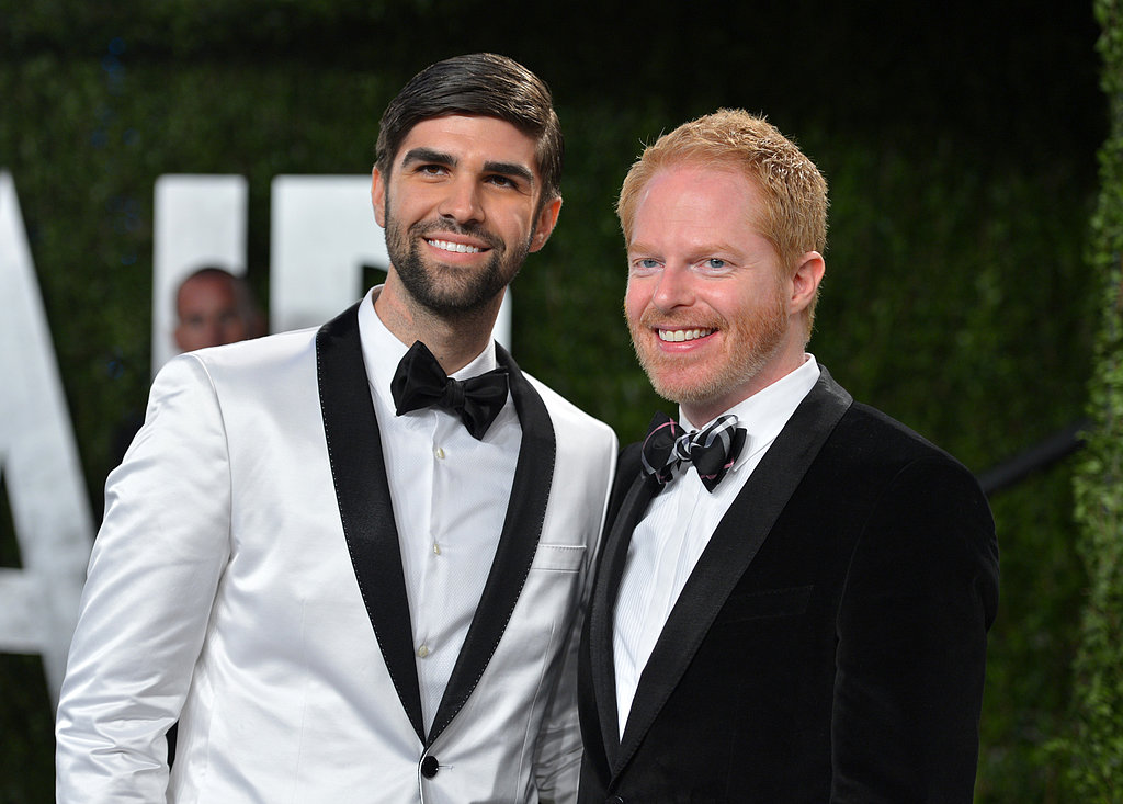 Jesse Tyler Ferguson and Justin Mikita arrived at the Vanity Fair Oscar party on Sunday night.
Jesse Tyler Ferguson and Justin Mikita arrived at the Vanity Fair Oscar party on Sunday night.