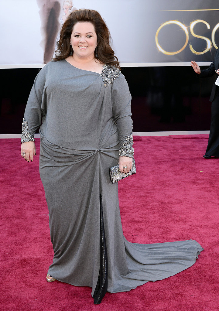 Melissa McCarthy on the red carpet at the Oscars 2013.
Melissa McCarthy on the red carpet at the Oscars 2013.