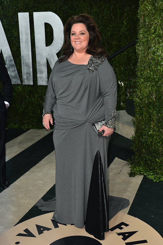 Melissa McCarthy arrived at the Vanity Fair Oscar party on Sunday night.
Melissa McCarthy arrived at the Vanity Fair Oscar party on Sunday night.