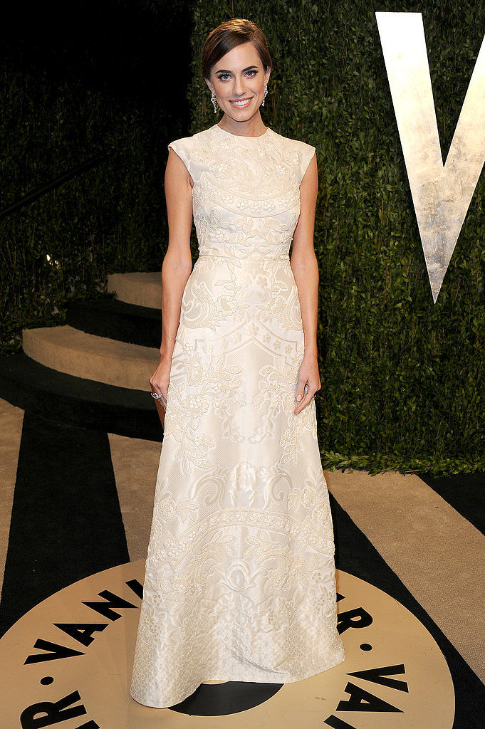Allison Williams arrived at the Vanity Fair Oscar party on Sunday night.
Allison Williams arrived at the Vanity Fair Oscar party on Sunday night.